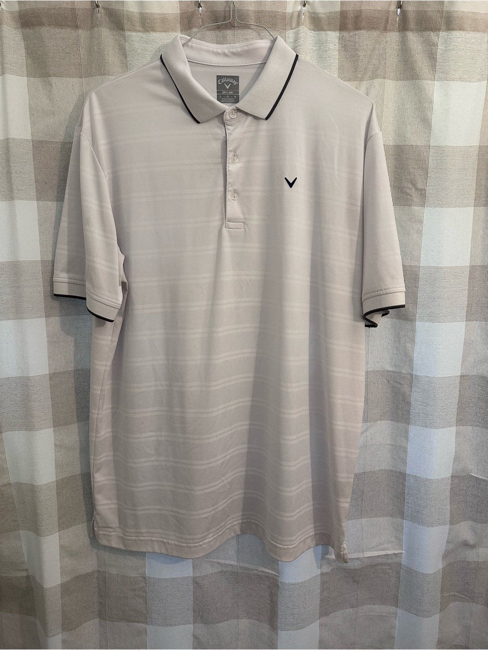 Callaway Men’s White Polo with Contrast Trim